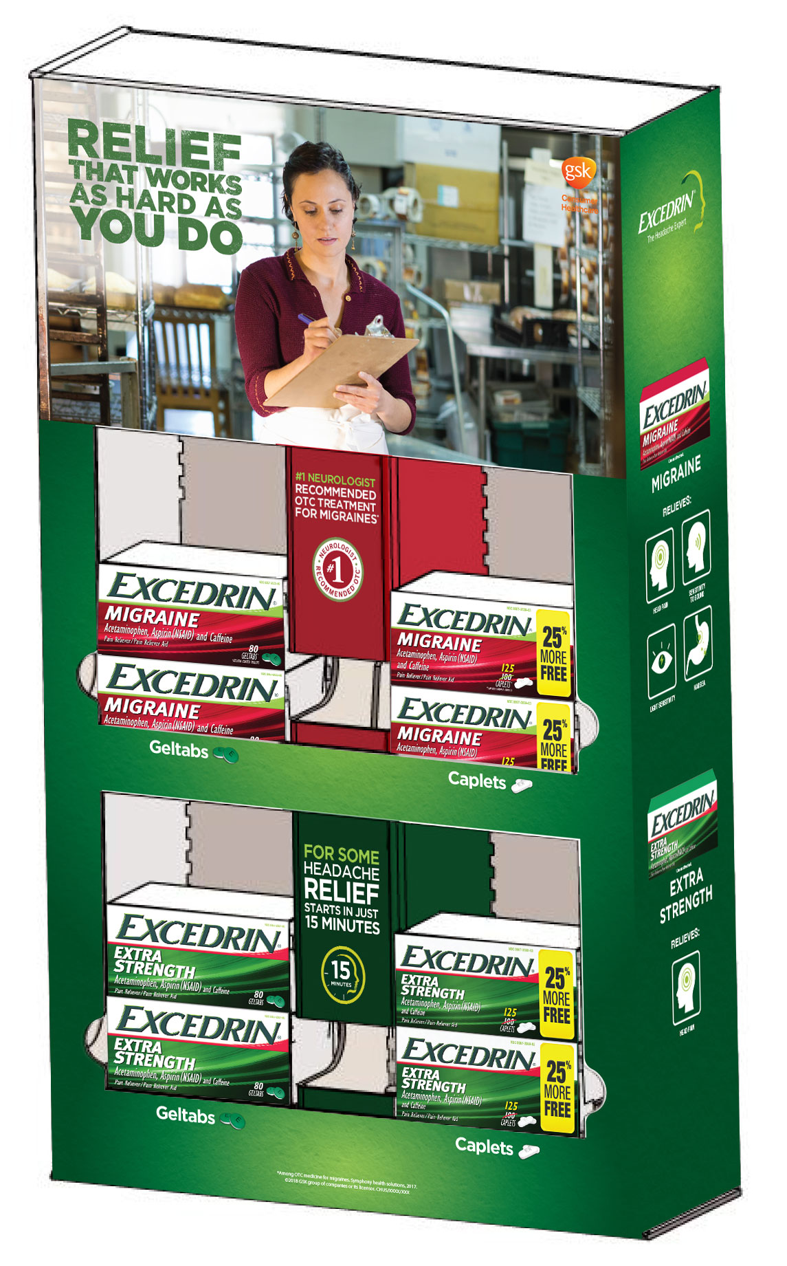 Excedrin render