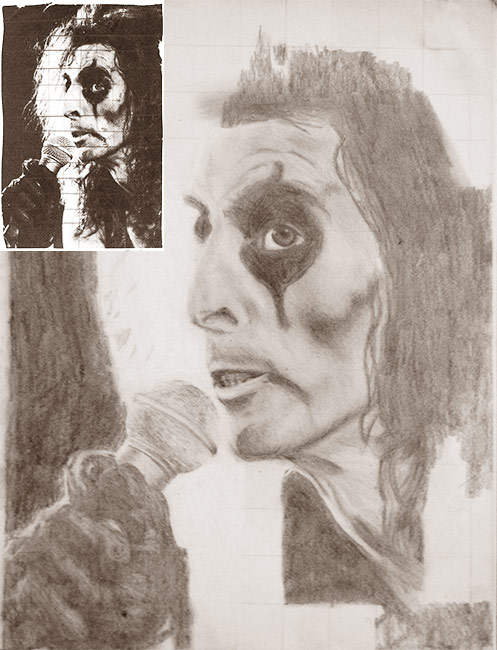 alice cooper drawing